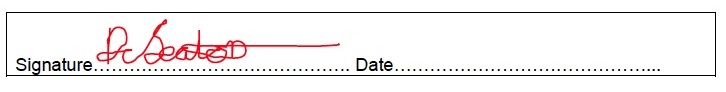 example signature