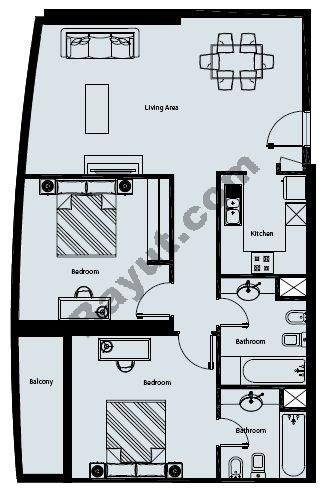 Dubai apartment floor plan