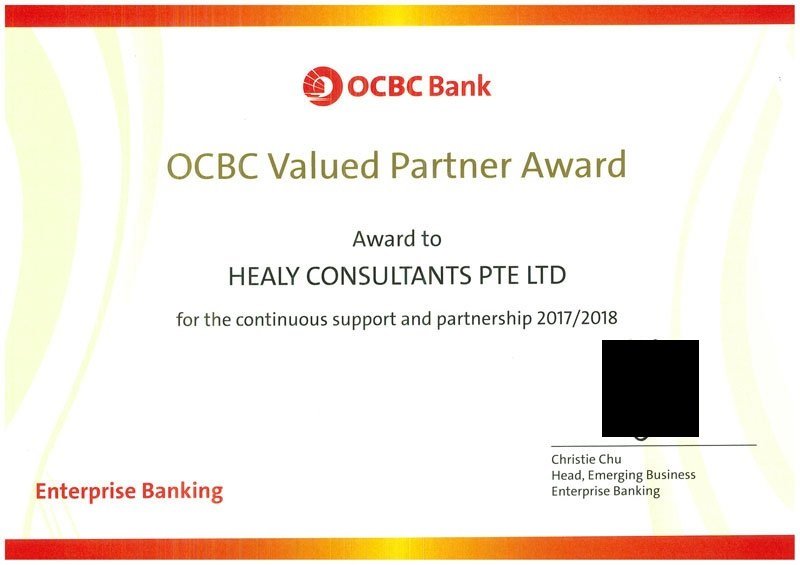 certificate for  hcdetail from OCBC