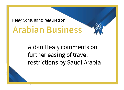 Aidan Healy of Healy Consultants Comments on travel restrictions by Saudi Arabia