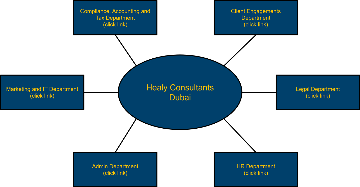 Dubai organisation chart